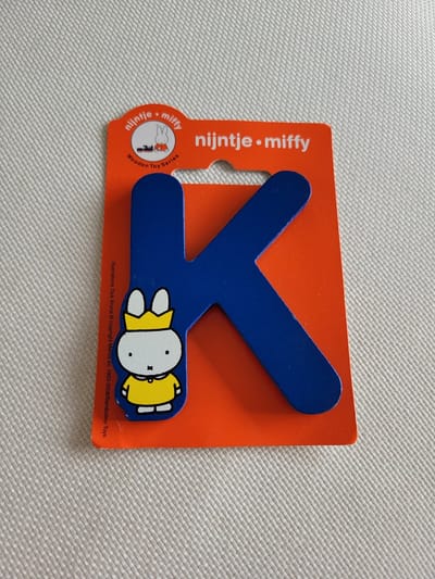 Nijntje houten letter "K"