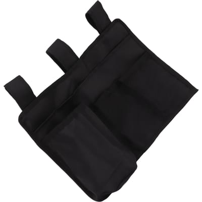Nachtkastje Opbergtas Meerdere Vakken Nachtkastje Hangende Organizer Tas voor Stapelbedden en Ziekenhuisbedden Studentenkamer black