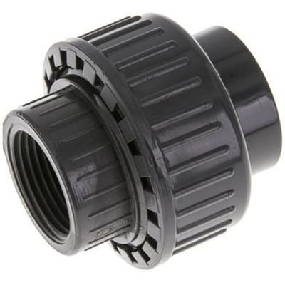 PVC Rechte Lijmmof 25mm x Binnendraad Rp 3/4'' FKM