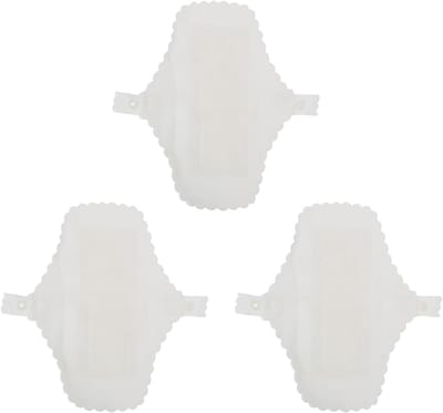 Herbruikbare Maandverbanden - Wasbare Pads - Persoonlijke Hygiëne - Waterdichte Katoenlaag - 3 Stuks - Wit