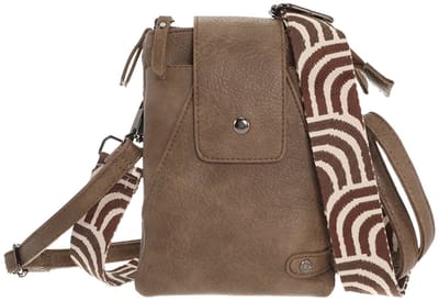 Dark camel crossbody en telefoontasje Horton OLT17132