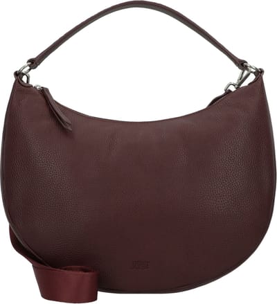 JOST Leren Schoudertas Vika Hobo Bag Wine (rood)paars