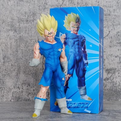 Dragon Ball Z Majin Vegeta Figuur Collectie Model Speelgoed 20cm no package blue