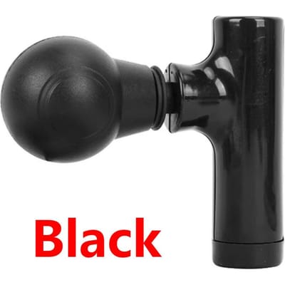 Nieuwe Mini Massage Gun USB Draagbaar Spierontspanning voor Nek Rug Schouder Pijnverlichting Fitnessapparatuur zwart