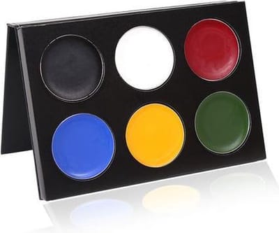Mehron Mask Cover Schminkpalet ook geschikt voor gebruik op latex, rubber en foam - 6 kleuren - Bold
