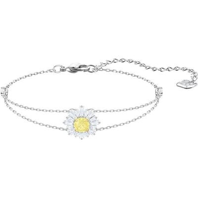 Swarovski Sunshine Zonnebloem Armband Damesarmband Verguld-Wit-Goud 5459594 Box (Random Color) white