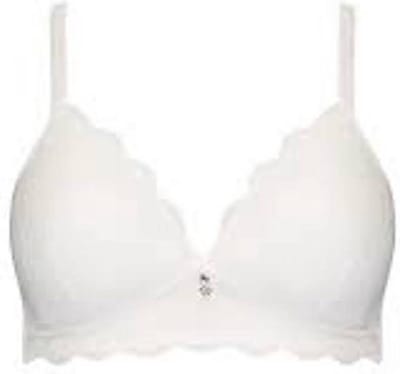 Naturana - Soft bh met kant - 5194 - Wit - 90D