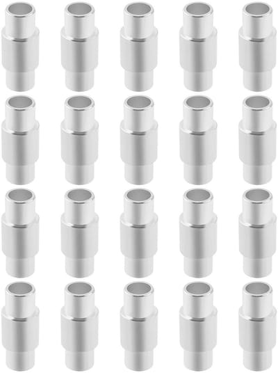 Dailygoods- Lager - 20pcs Aluminium Inline Skates Spacer - Lagerbeugels - Rollerblade/Skates - Duurzaam - Binnen/ Buiten diameter 6.3/7.9 mm - Skate Spacers