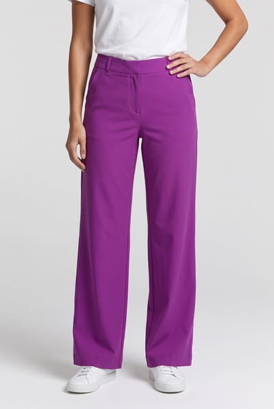 Studio Anneloes Lexie Trousers Fucsia Größe: M | Stoffhosen Outlet | Damen