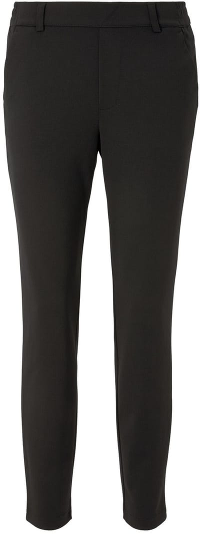Tom Tailor Denim - Broek met relaxte pasvorm en elastische tailleband - Maat XS - deep black