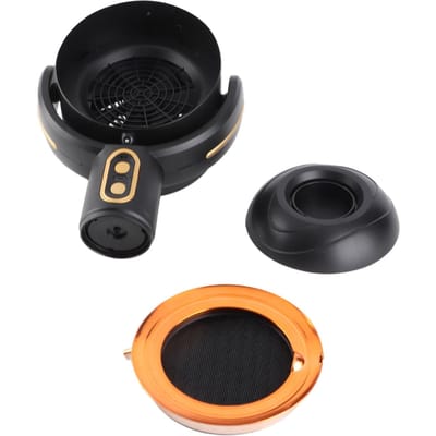 Hotte de cuisine portable rechargeable à ions négatifs avec filtre à huile amovible à 2 vitesses or