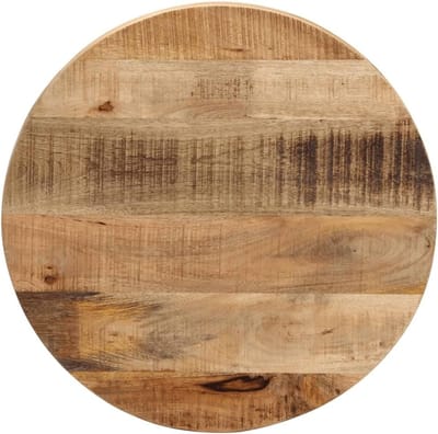 Tafelblad Rond - Bureau Top - Tafel Opknappen - Massief Mangohout - 50 x 1.5 cm - Bruin