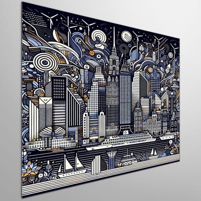 Kunstprint | Wanddecoratie | Dibond | 20 × 20 cm