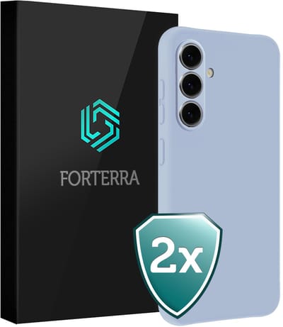 Hoesje 2 Stuks - Geschikt voor Samsung Galaxy A37 - Sterk & Shockproof - Back Cover - Case Siliconen - Telefoon Hoes - Lichtblauw