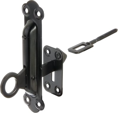 Wovar Luikvastzetter Zwart 150 x 38 mm | Per Stuk