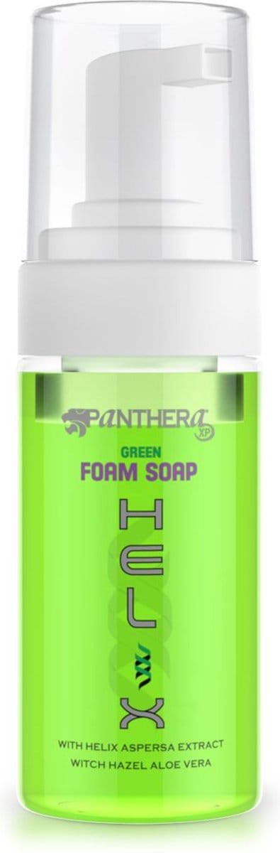 Panthera - Helix Green Foam Soap 100ml | Green Tattoo Soap | Milde Professionele Groene Tatoeage Zeep | Verzorgd, Reinigt, Kalmeert & Hersteld Tattoo Wond | Reiniging | Nazorg | Aftercare | Tattoocare | Verzorging | PMU, Permanente Make-Up, Beauty