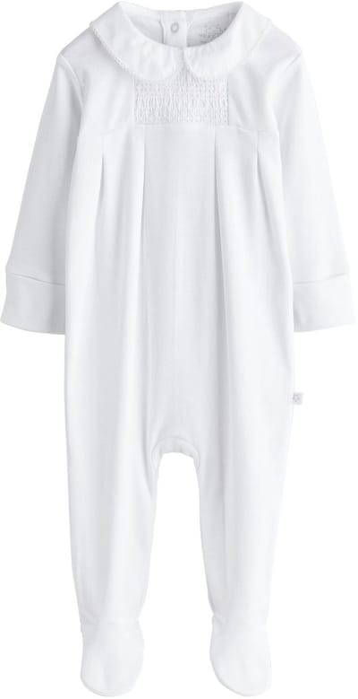 Next - Jongens - Babypyjama met kraag - Wit