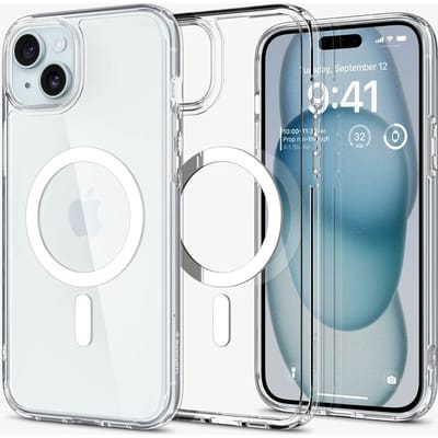 Spigen Ultra Hybrid Backcover MagSafe voor de Apple iPhone 15 - White