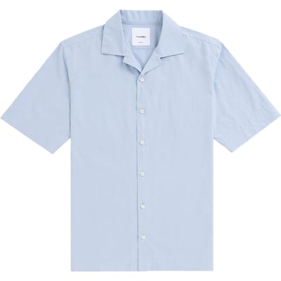 No Label Havana Cotton Light Blue Maat: S | Casual Overhemden Outlet | Heren | Blauw