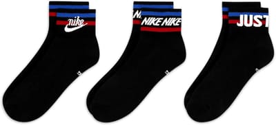 Nike Everyday Essential Enkel Sokken 3-Pack Heren Zwart - Maat: 34/38