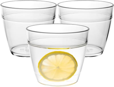 MPDrink Waterglas stapelbaar - 4x - SAN kunststof - 24 cl - onbreekbaar - herbruikbaar - waterglazen