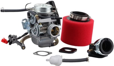 Dailygoods- Carburateur 42mm Luchtfilter - Vervanging voor 152QMI/157QMJ - Inlaatspruitstuk - 4 Takt Motor - GY6 125cc/150cc - Hoogwaardige kwaliteit - Motorcarburateur