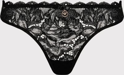 Emporio Armani Eternal Lace Thong - Zwart - Maat S