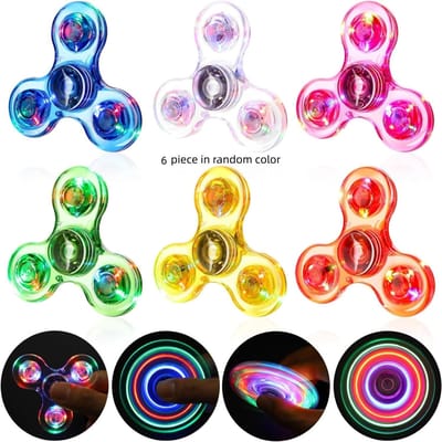 LED Lichtgevende Fidget Spinner Kinderen Paasmand Vulling Paascadeau Feestartikel Willekeurige Kleur