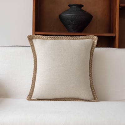 Eenvoudige Kussensloop voor Bank Cojines 45x45 Huiselijk Geverfd Geweven Sierkussenhoes Katoen en Linnen Textuur Bank Geweven Sierkussenhoezen 45x45cm