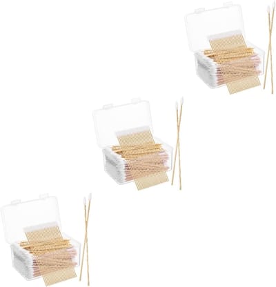 Wattenstaafjes - Make-up sticks - Precisie reiniging - Puntige applicatie - 15 cm - Kaki