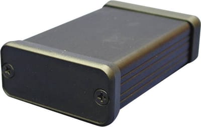 Hammond Electronics 1455L1201BK Profielbehuizing 120 x 103 x 30.5 Aluminium Zwart 1 stuk(s)