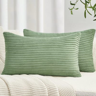50 x 70 cm Corduroy Velvet Kussenhoezen Set van 2 - Windmill Patchwork Decoratie voor Woonkamer en Slaapkamer Sofa