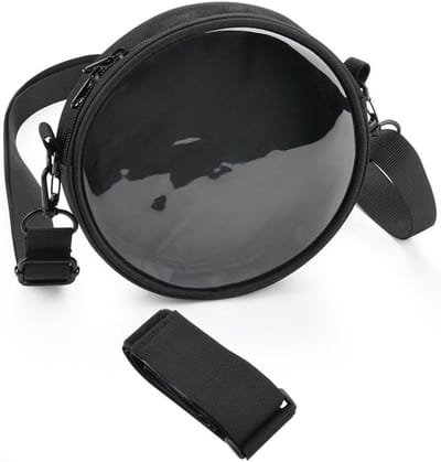 CD-speler tas - Draagbare audio hoes - Muziek transport - Verstelbare draagbanden - 20 x 10 x 2 cm - Zwart
