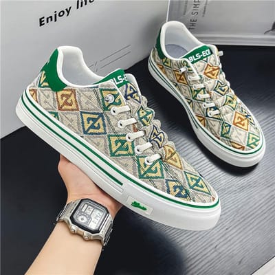 Taoxin Canvas Zomer Ademend Veelzijdig Niche Zachte Zool Lichtgewicht Stoffen Schoenen Plat Eén Voetpedaal Sport Canvas Heren Trendy Schoenen 44 gray