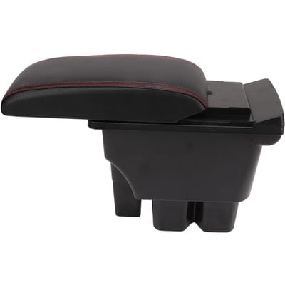 Accoudoir central de voiture avec 3 ports USB, grande capacité, toucher lisse, remplacement pour Suzuki black