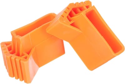 Ladder Voet Covers - Rubberen Beschermers - Vloer Beschermen - Antislip Ontwerp - 9x6.5x6.5cm - Oranje