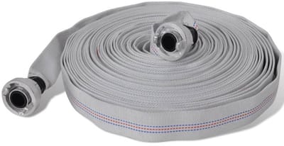 Brandslang - Tuinslang Waterpomp - Water Transport - Weerbestendig Materiaal - 30m - Grijs