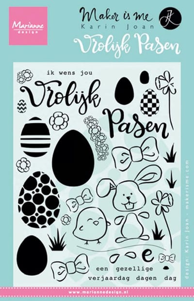 Marianne Design Stempel Pasen (Nederlands) KJ1705 12.0x18.0cm
