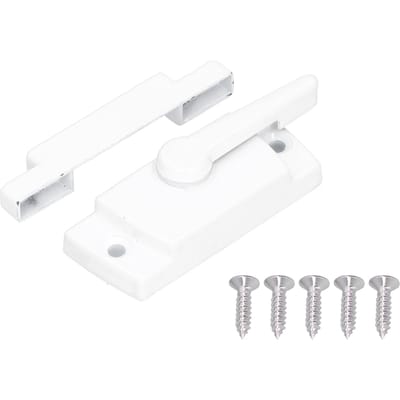 Schuifraamslot Vierkant Zinklegering Wit Roestwerend Multifunctioneel Stevig Raamslot voor Huis Kantoor white