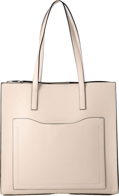 SEIDENFELT MANUFAKTUR Schoudertas Fria Shopper Stone Crème