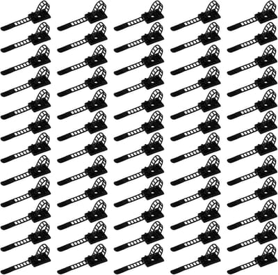 Verstelbare Kabelclips - 60 Stuks Zelfklevende Kabelbevestigingen met 20 Schroeven voor Thuis en Kantoor, Ideaal voor Organiseren van Draden en Kabels