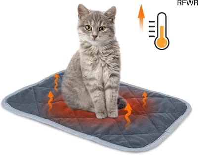 RFWR® Zelfverwarmende Mat voor Huisdieren - Wasbare Antislip Pad voor Katten en Honden, Thermische Bedmat 40x50cm