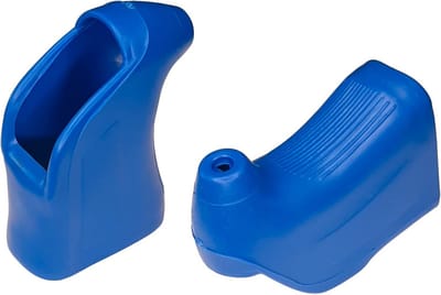 Vintage Fiets Handsteunen Blauw Voor Racefiets Remhendelcomfort