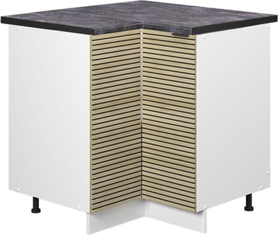 Vicco Fame-Line Hoekkast – 80.5 cm, WB Antraciet Eiken paneel