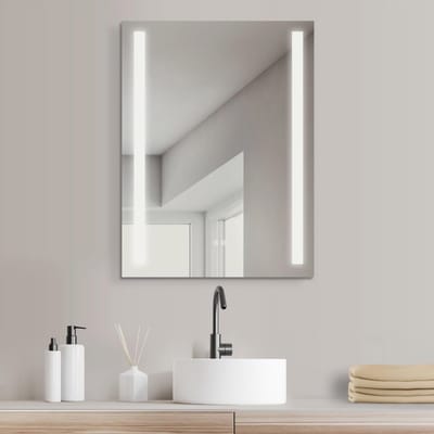 LED Badkamerspiegel met Verwarming en Dimbare Verlichting 50x70 cm
