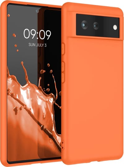 kwmobile telefoonhoesje geschikt voor Google Pixel 6 - Hoesje voor smartphone - Back cover in fruitig oranje