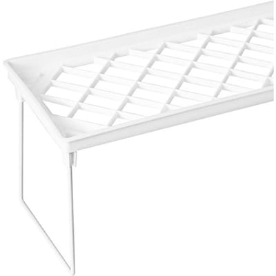 Stapelbaar Aanrechtplank Kast Kast Multifunctioneel Beknopt Keuken Opbergrek Opvouwbare Opbergplank Klein S white