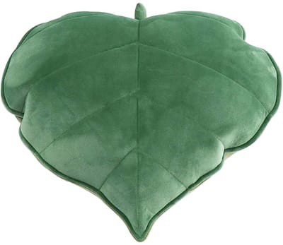Dailygoods- Sierkussen 50x50 cm - Pluche Blad Kussen - Decoratief Kussen - Rugkussen voor Bank - Woondecoratie - Zacht en Schattig - Decoratiekussen