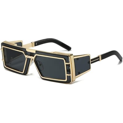 Dernières Lunettes de Soleil Stylées Homme Technologie Future Alliage Avancé Métal Carré Vent Punk Lunettes Ins Uniques Extérieur Stt Shootin