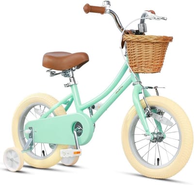 Meisjesfiets met Mand en Zijwieltjes - Kinderfiets 12 t/m 20 Inch